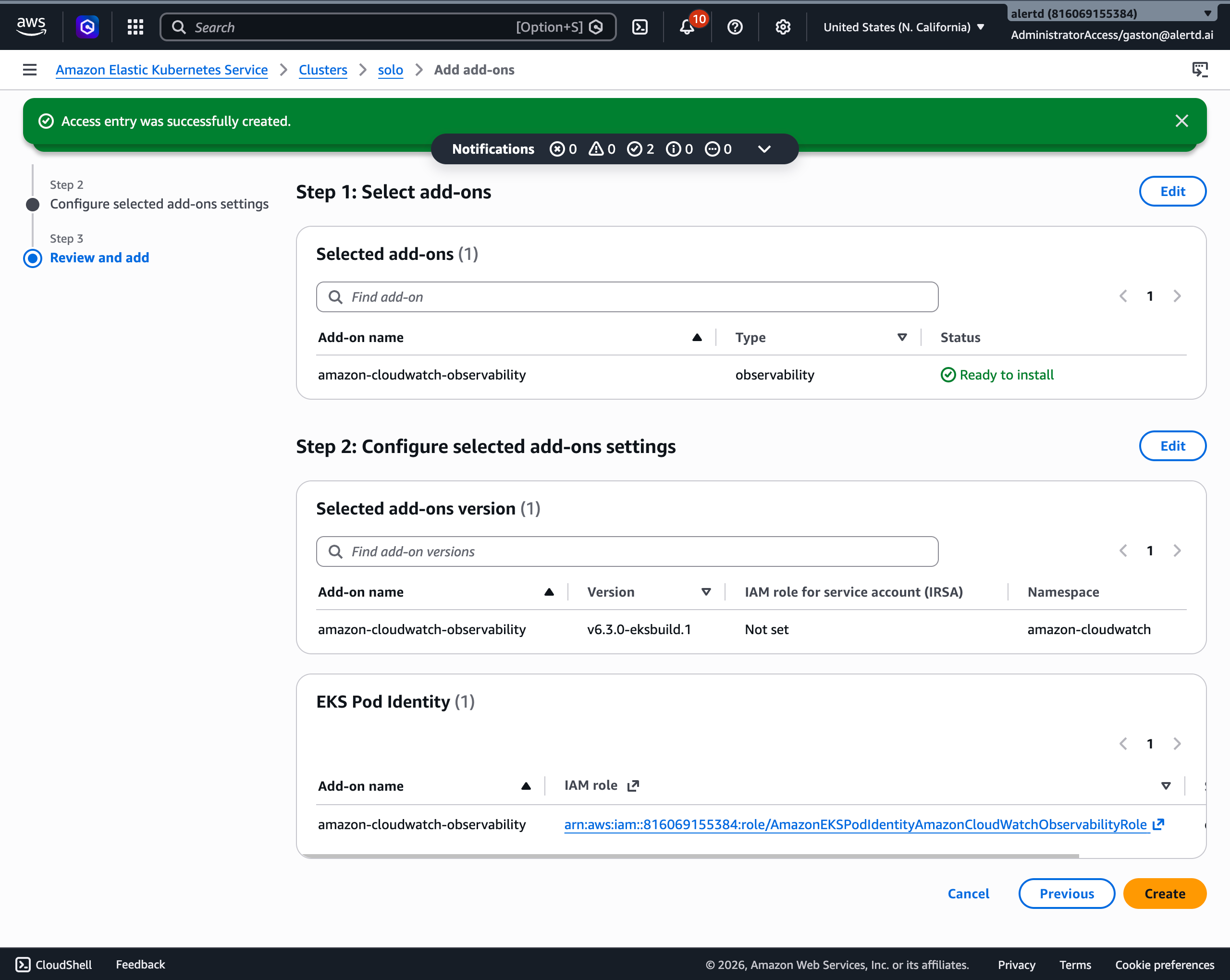Review and add the add-on